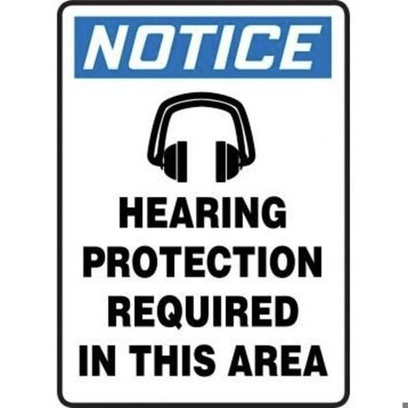 Accuform OSHA NOTICE SAFETY SIGN HEARING MTDX803VP MTDX803VP